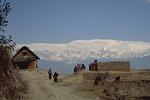 Trger rasten eineinhalb Stunden von nagarkot entfernt