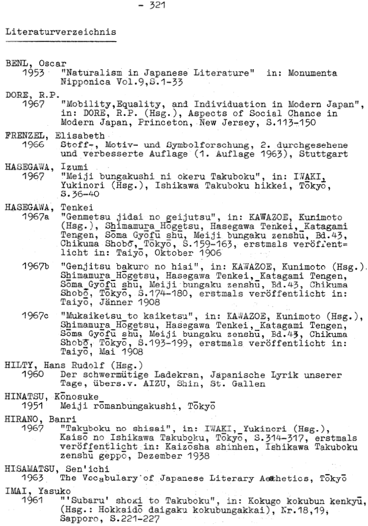 Literaturliste 321