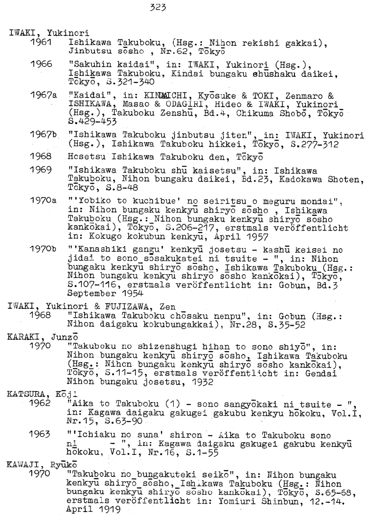 Literaturliste 323