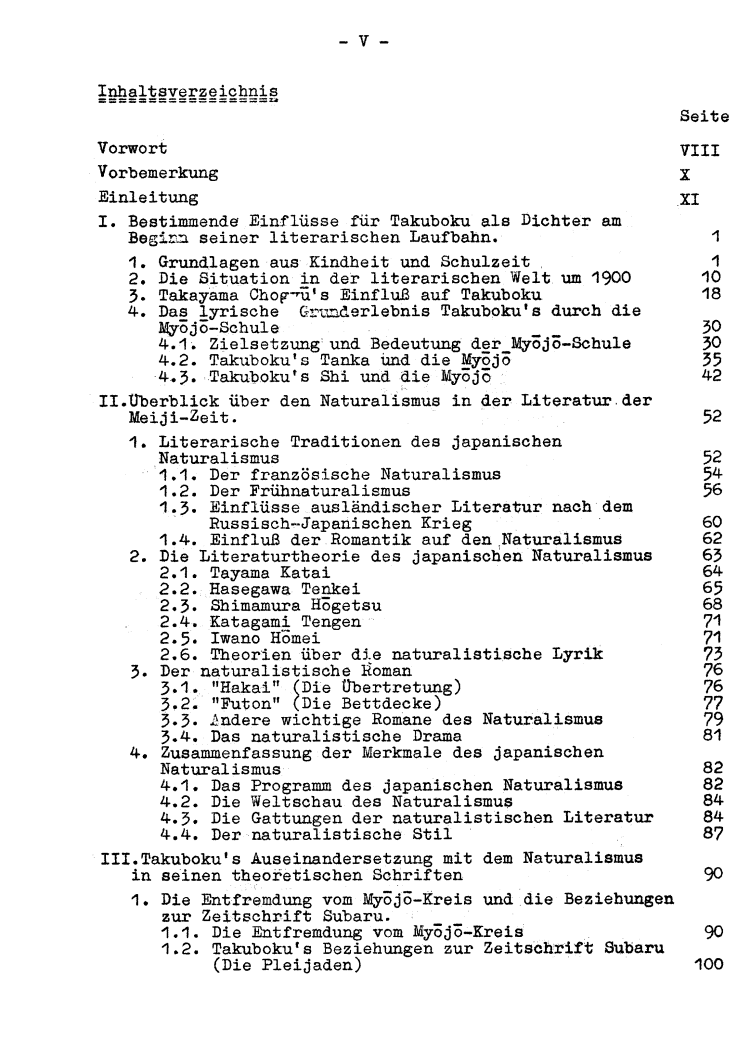 Dissertation Inhalt V