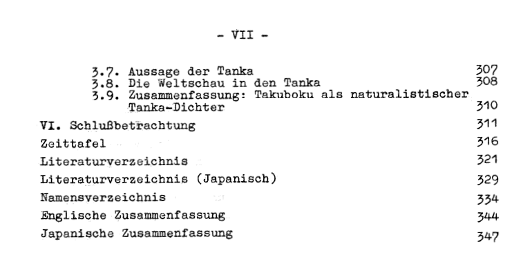Dissertation Inhalt VII
